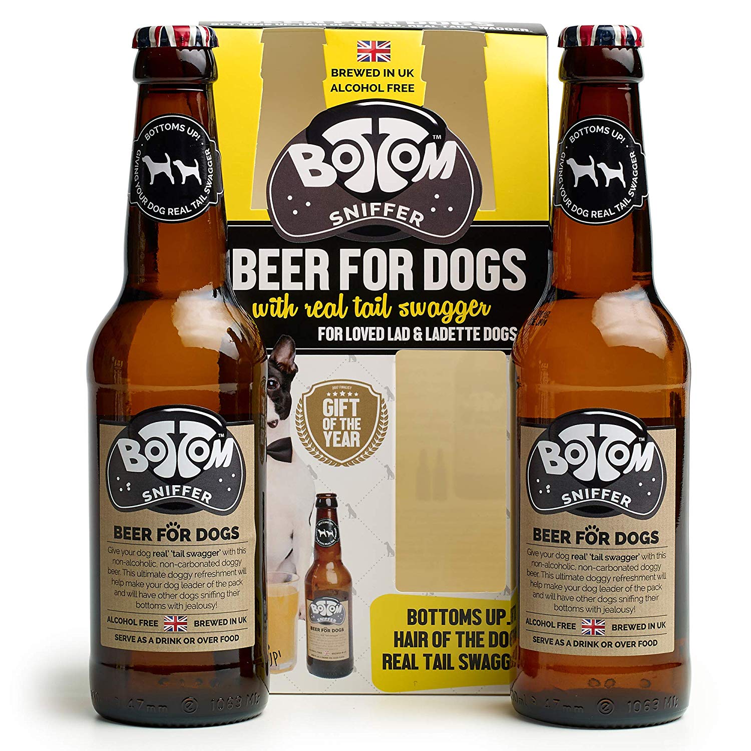 BOTTOM SNIFFER DUO DOG 'BEER' - 2 BEER CHRISTMAS GIFT PACK
