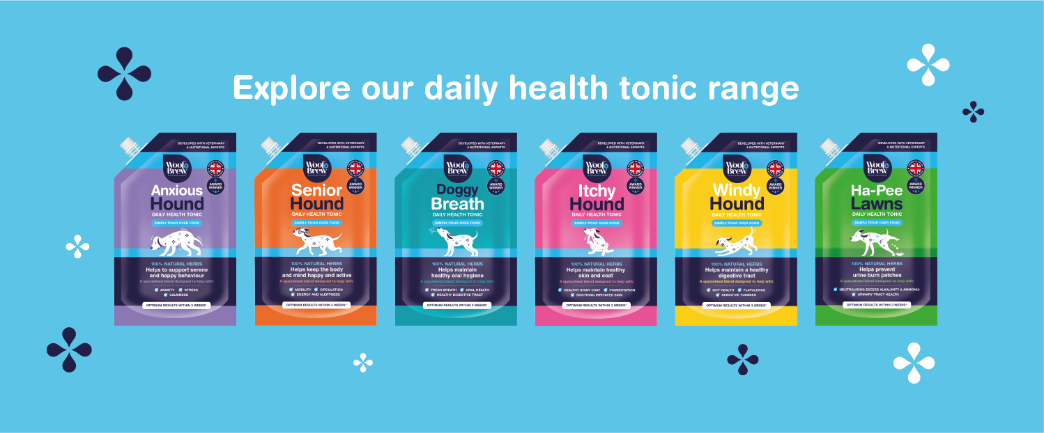 Woof and Brew Range of Health Supplements for Dogs