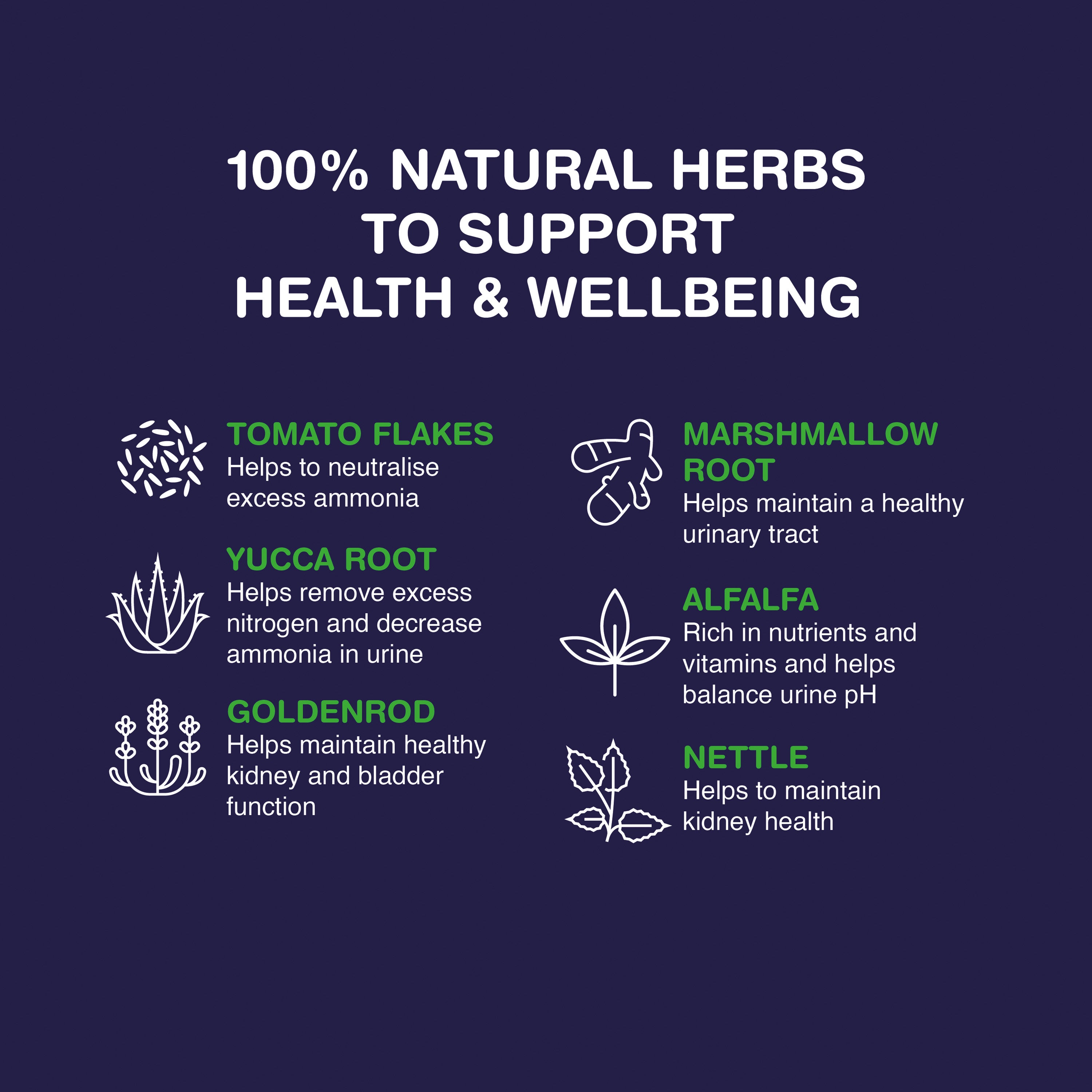 100% natural herbs to support wellbeing