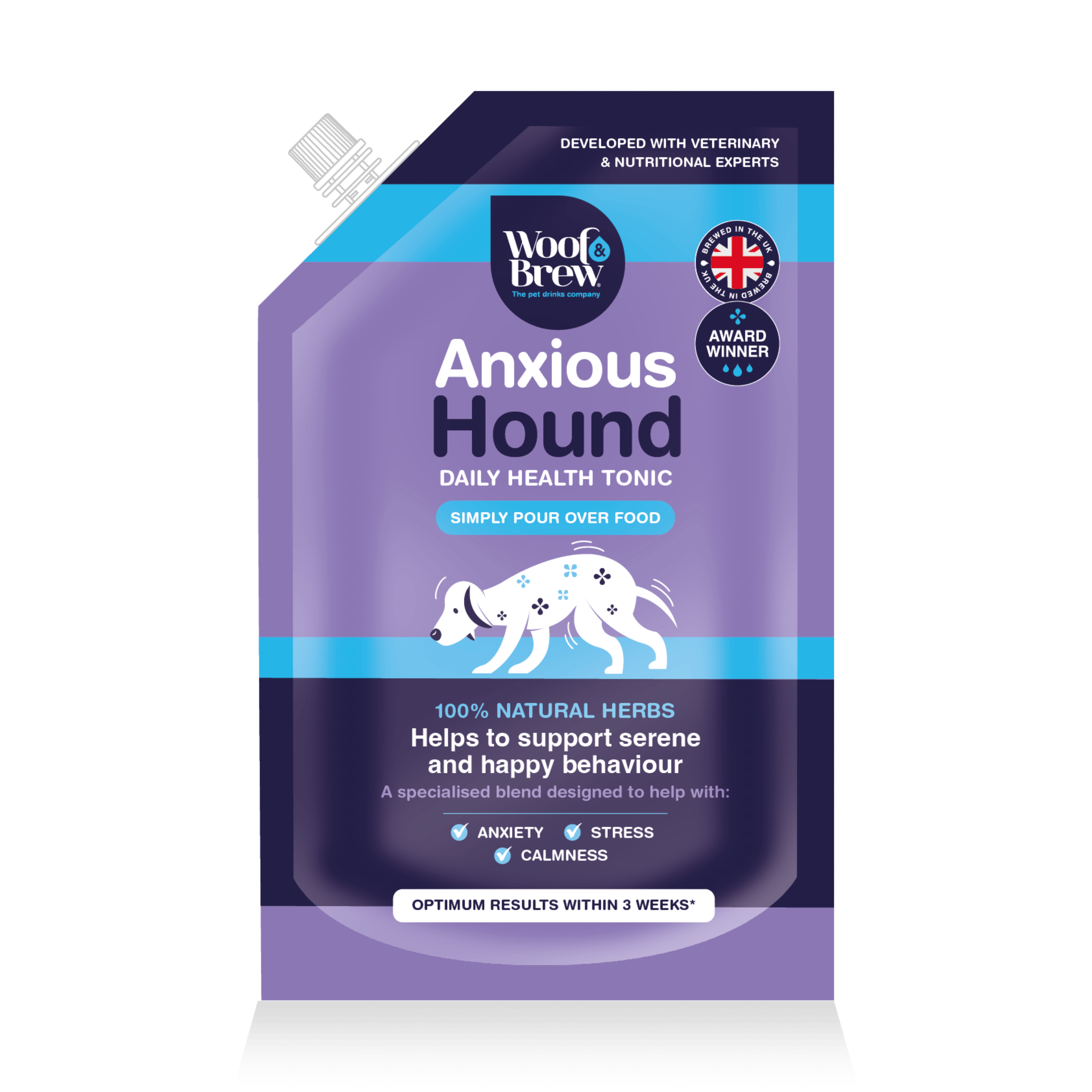 ANXIOUS HOUND CALMING SUPPLEMENT FOR NERVOUS DOGS