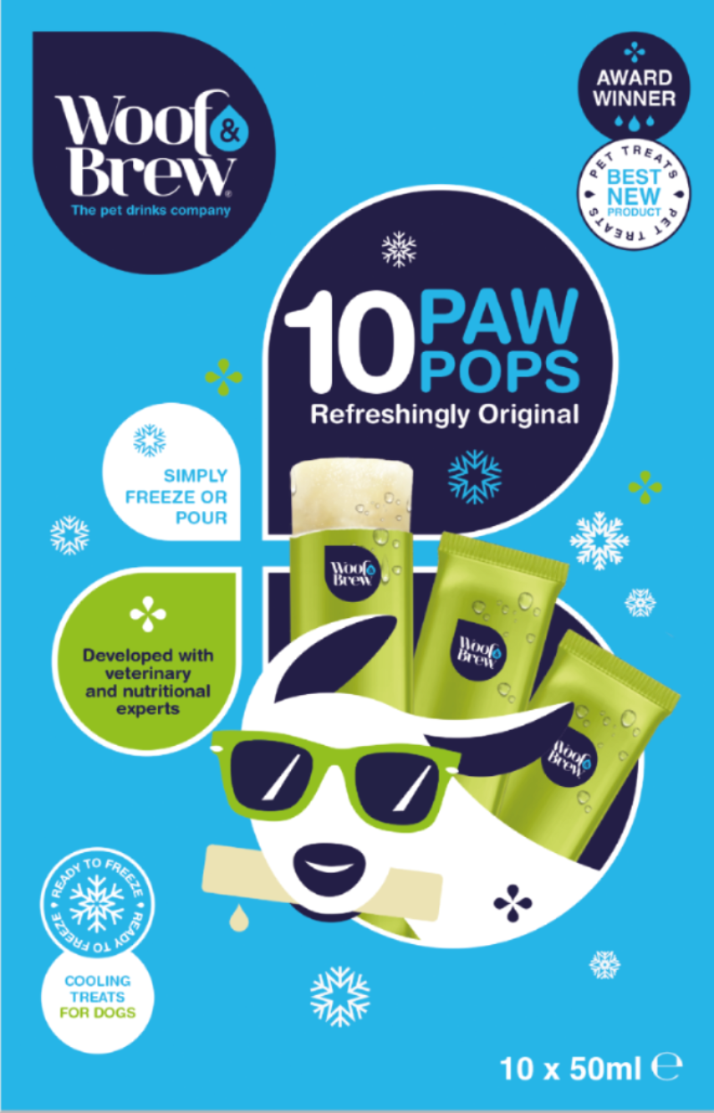 PAW POPS COOLING ICE POPS FOR DOGS. READY TO FREEZE