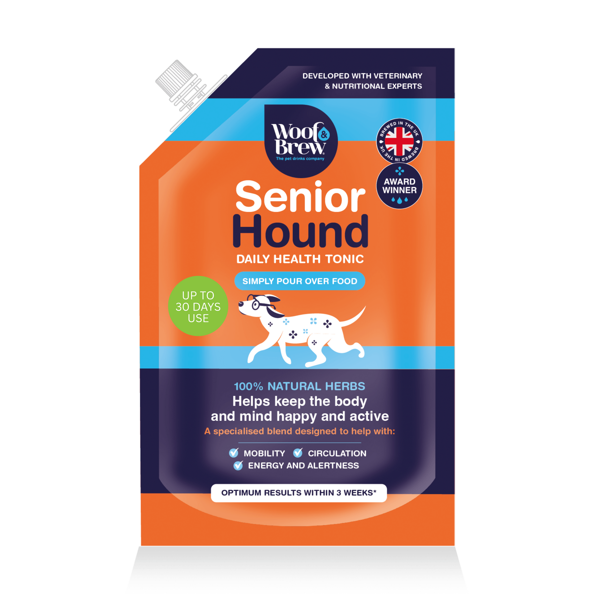 Senior Hound Joint Care from WOOF&BREW - Helping Older Dogs Stay