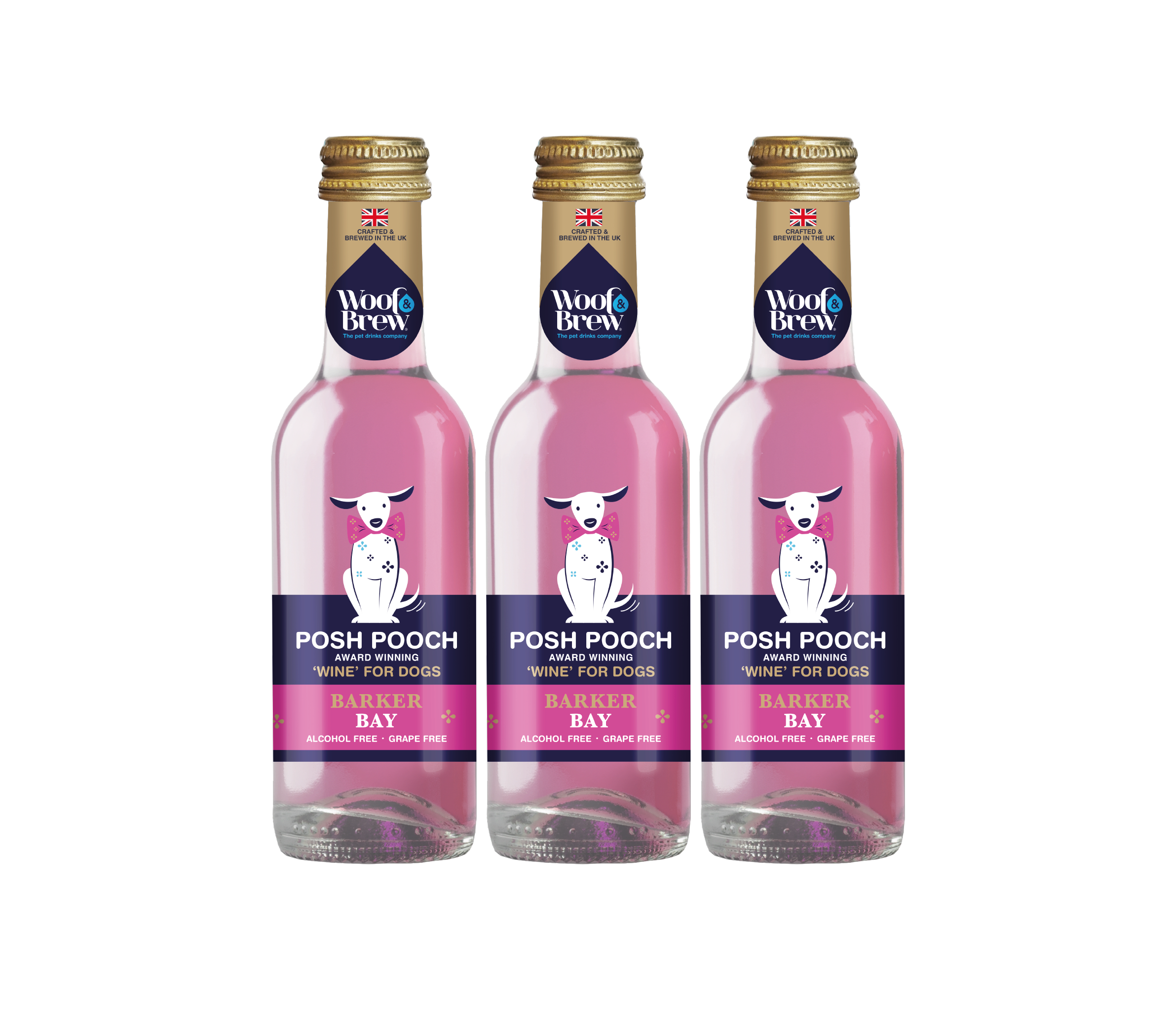 POSH POOCH DOG 'WINE' TRIO PACK